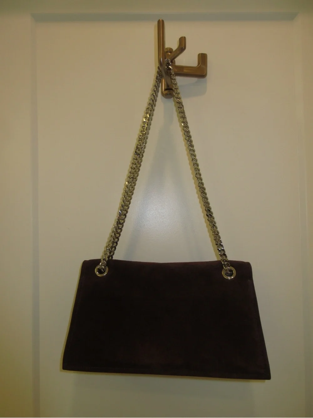 Tory Burch KIRA TURNLOCK SUEDE SHOULDER BAG
